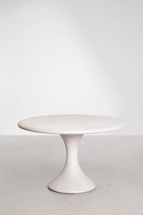 Ronde tuintafel Ø120 cm in cement Eloria