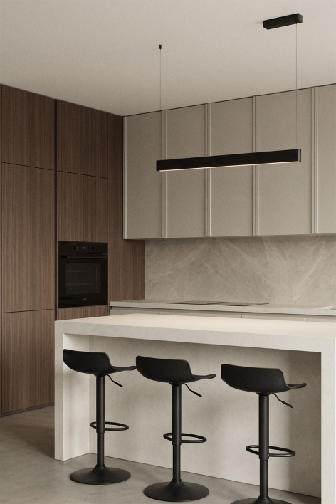 LED lineaire hanglamp 120 cm met indirect licht in aluminium Airali