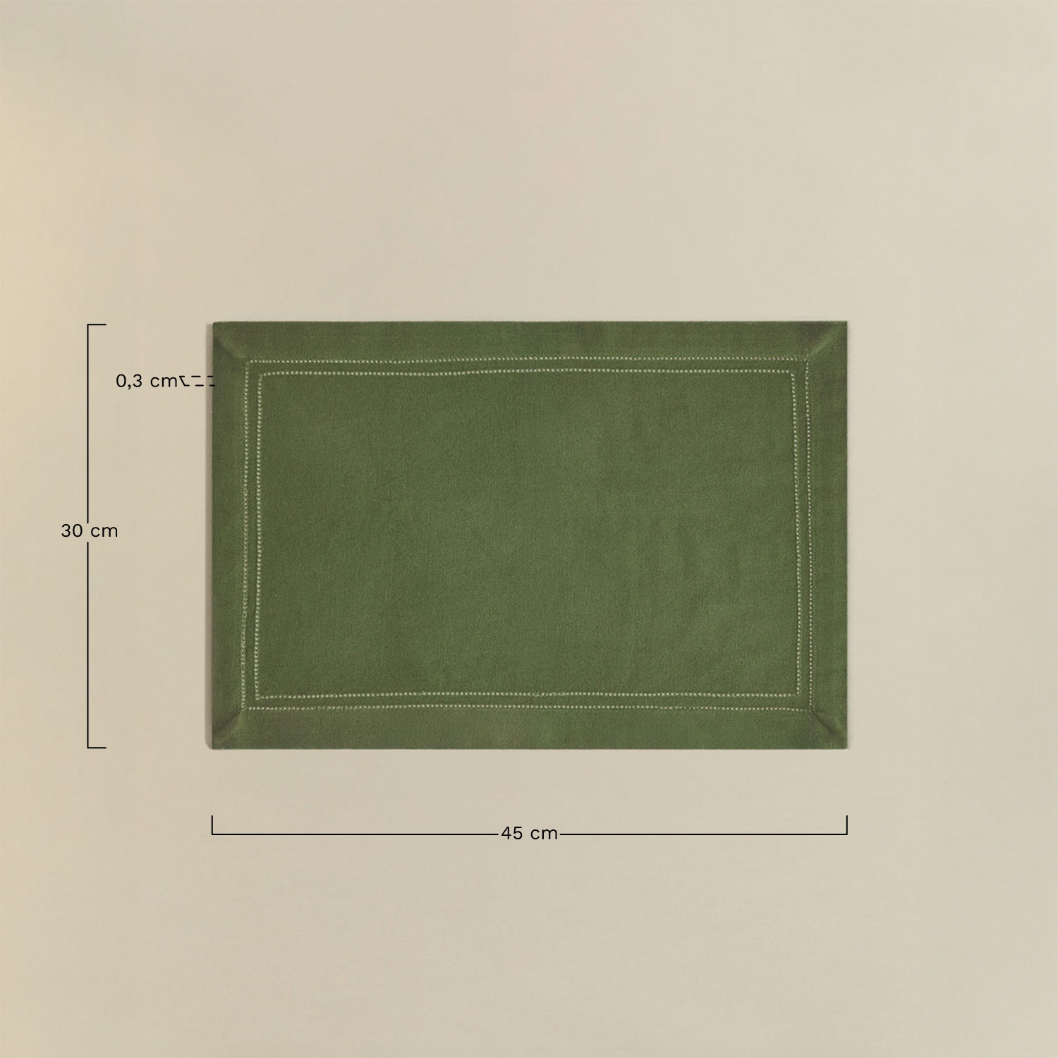Eirsen katoenen placemat, AFMETINGEN