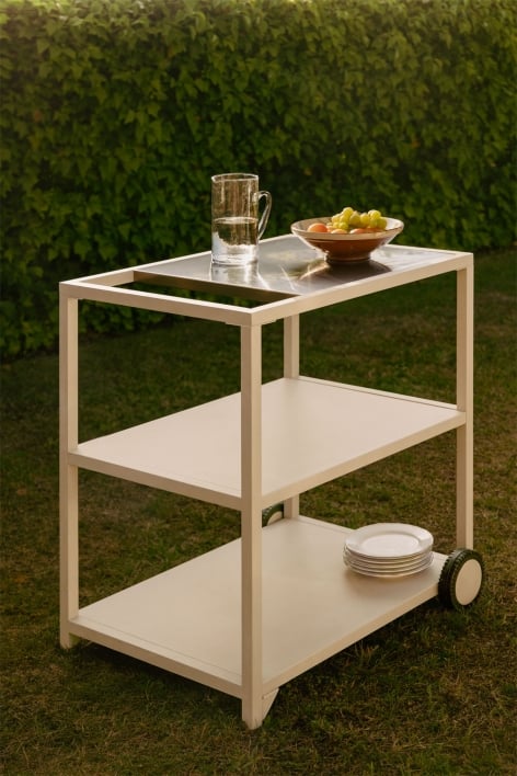Modulaire buitenkeukenwagen van staal Rivana