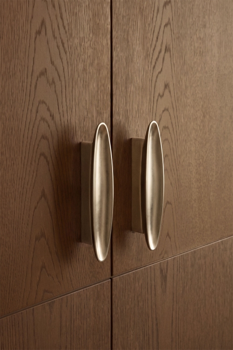 Set van 2 aluminium handgrepen Elunia