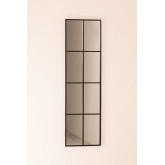 Wandspiegel in metalen raameffect (132x38 cm) Rania, miniatuur afbeelding 3