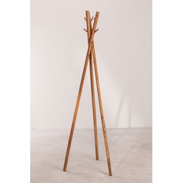 Staande Kapstok Van Gerecycled Hout Varah Gerecycled Hout - Sklum