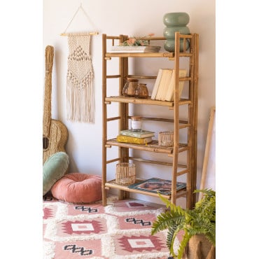 Bamboe Kast Met 4 Planken Iciar Bamboe - Sklum