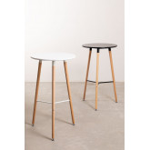Ronde hoge tafel in MDF en metaal (Ø60 cm) Royal Design, miniatuur afbeelding 6