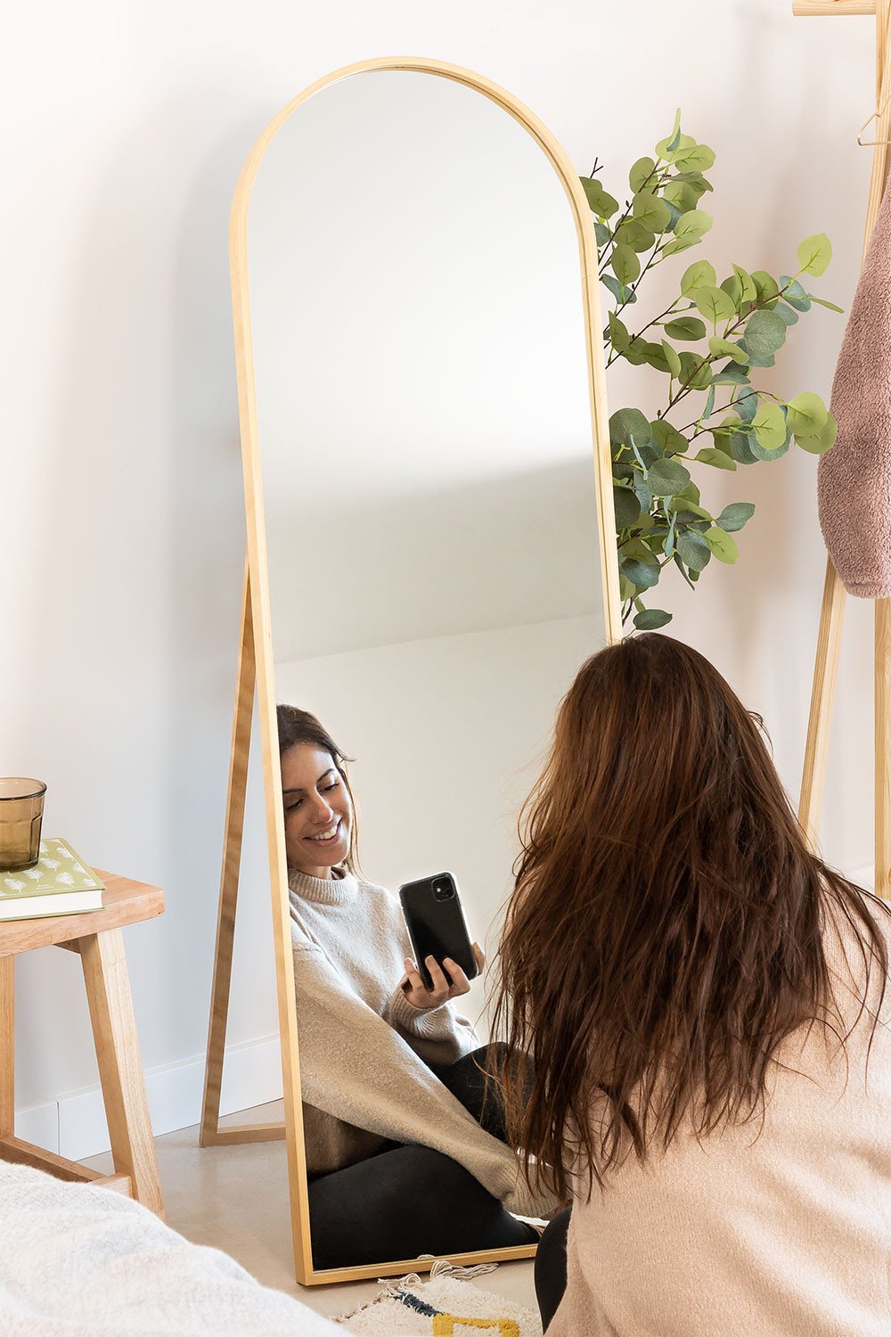 Picasso compromis genoeg Staande spiegel in grenenhout (137x45,5 cm) Naty - SKLUM