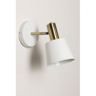 Agueda Ijzeren Wandlamp Wit - Sklum