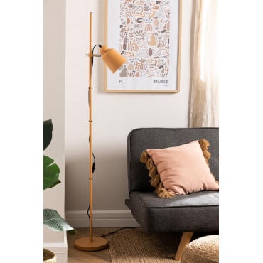 Charlotte Vloerlamp Bruin - Praliné - Sklum