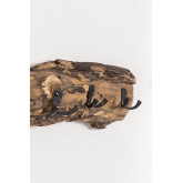 Wandkapstok van gerecycled hout Trunc, miniatuur afbeelding 3