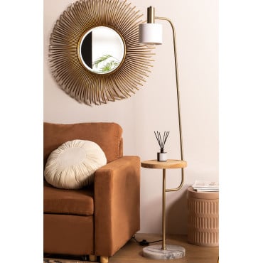 Vloerlamp Met Tafel Águeda Wit - Sklum