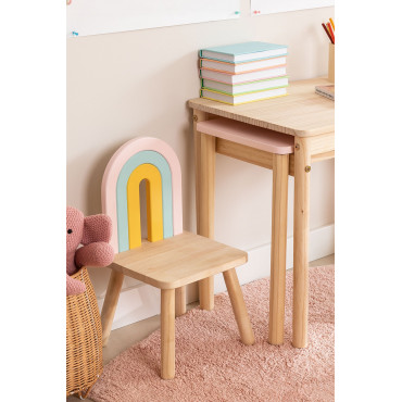 Houten Stoel Mini Rainbow Kids Natuurlijk Hout - Sklum