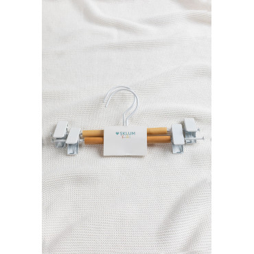 Set Van 2 Hangers Met Clip Corin Kids Wit - Sklum