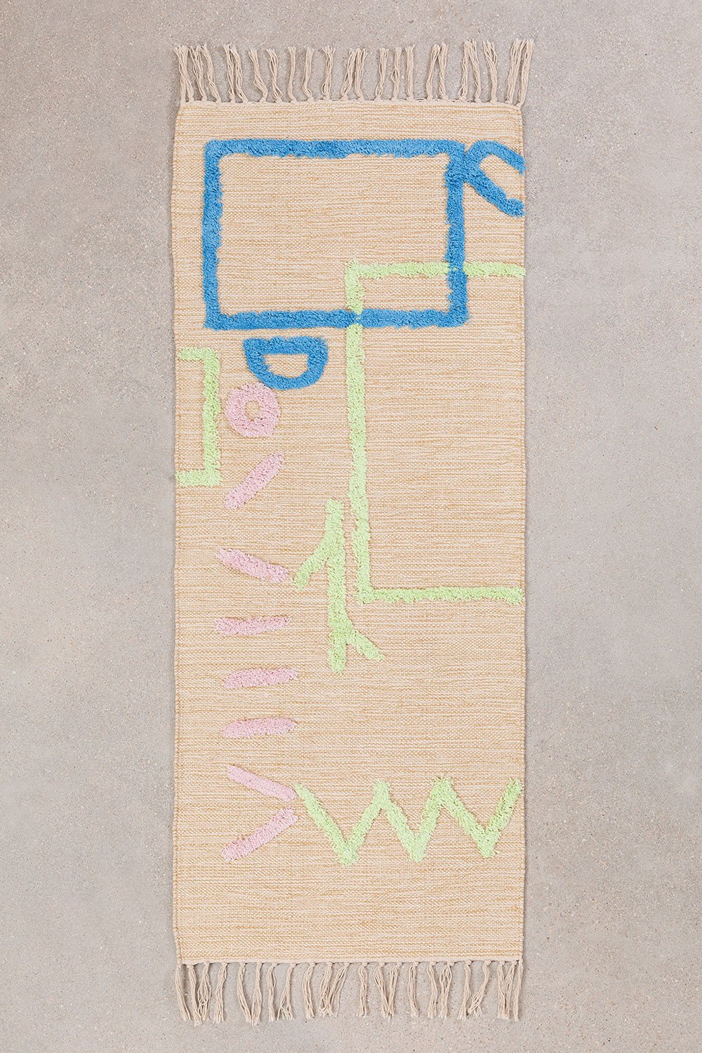 Katoenen vloerkleed (145x50 cm) Fania, galerij beeld 1