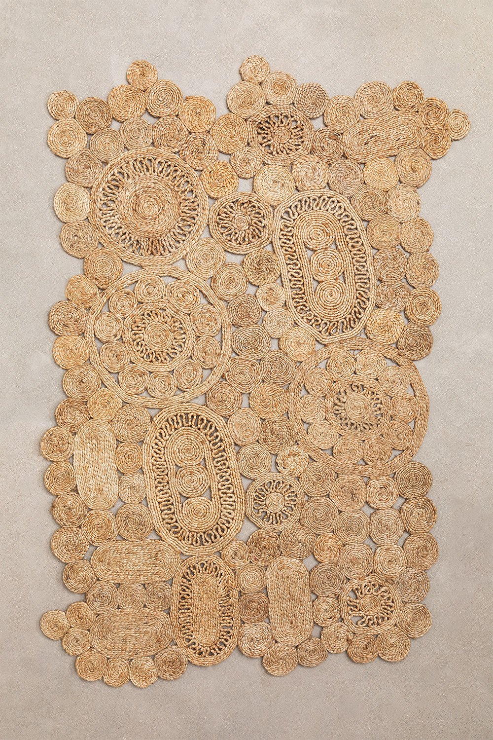 Vloerkleed in natuurlijke jute (205x130 cm) Syrah, galerij beeld 1