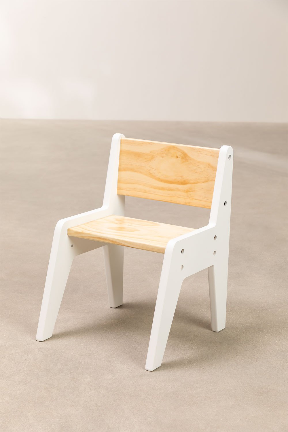 Set van tafel en stoel in hout Blaby Kids, galerij beeld 5