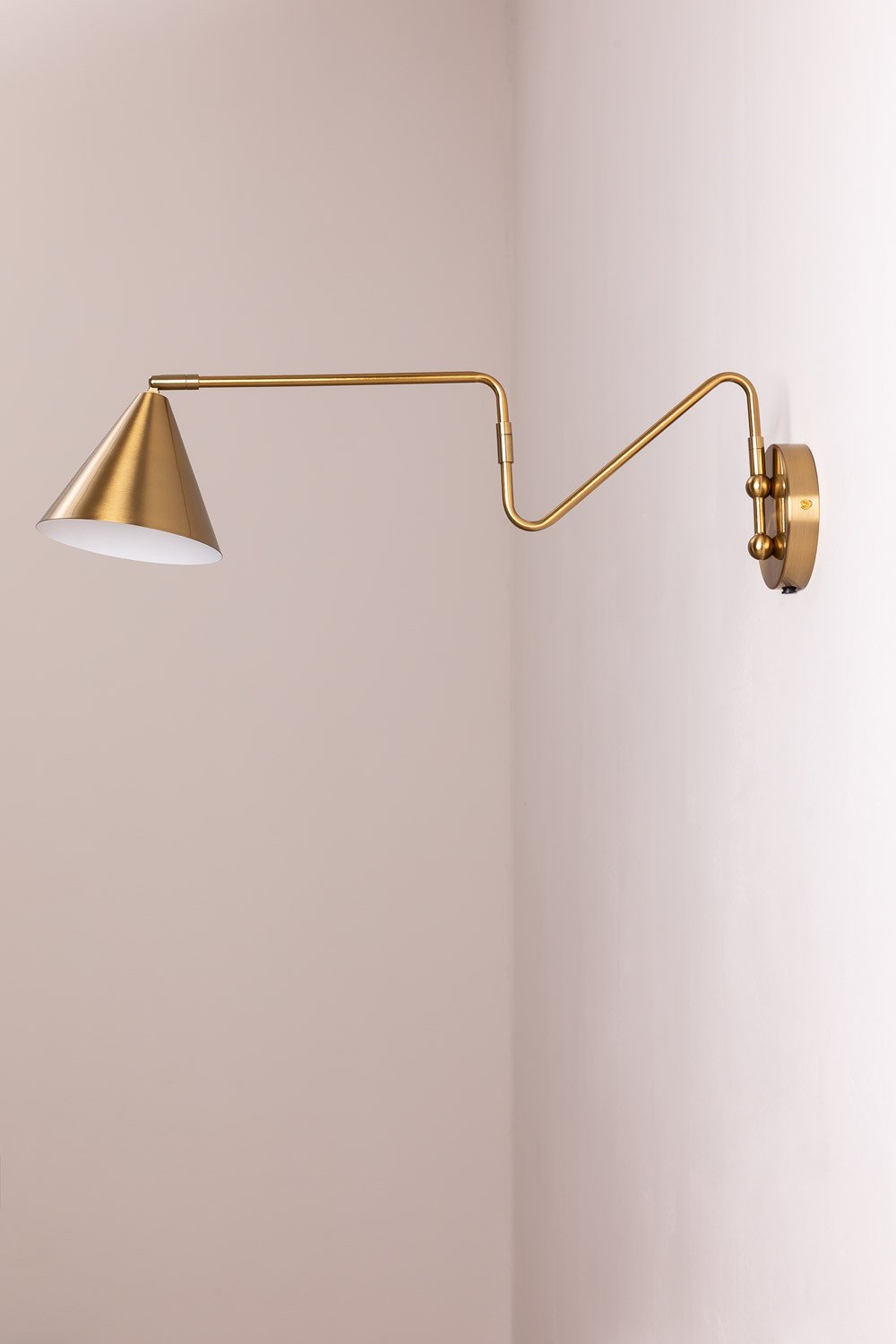 Metalen wandlamp Fleka, galerij beeld 3