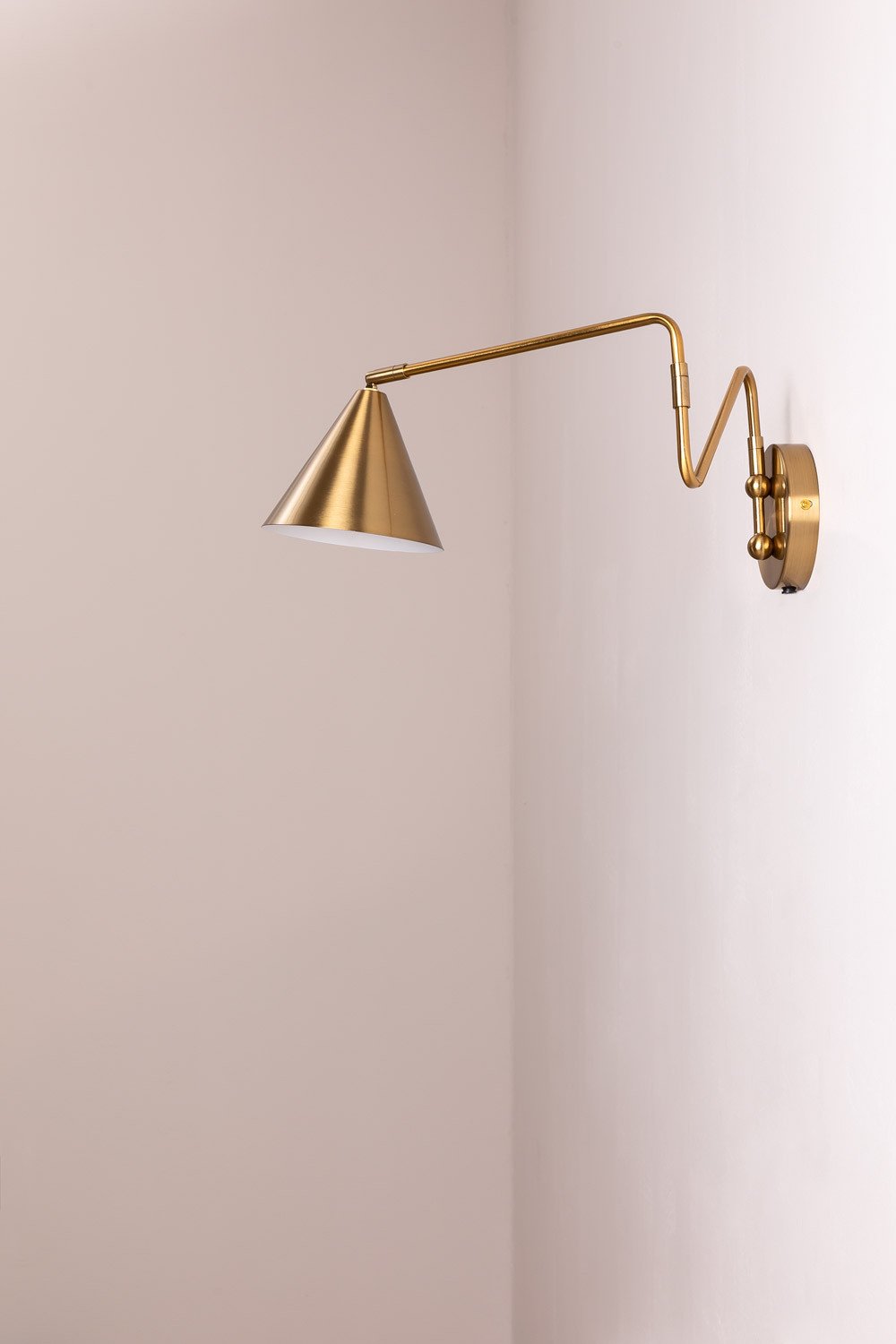 Metalen wandlamp Fleka, galerij beeld 5