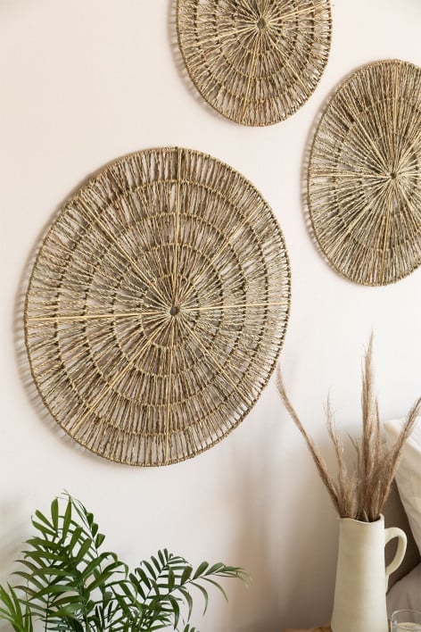 Decoratieve bord van bamboe Yinka