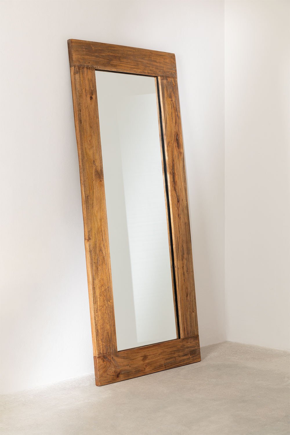 Spiegel van gerecycled hout (178,5x79 cm) Drev, galerij beeld 2
