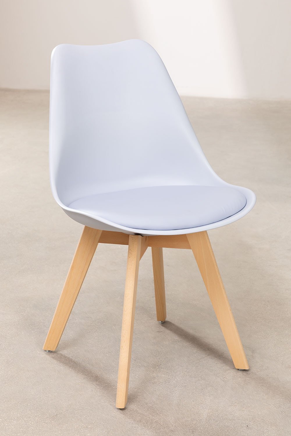 Set van 2 Scandinavische eetkamerstoelen    , galerij beeld 2
