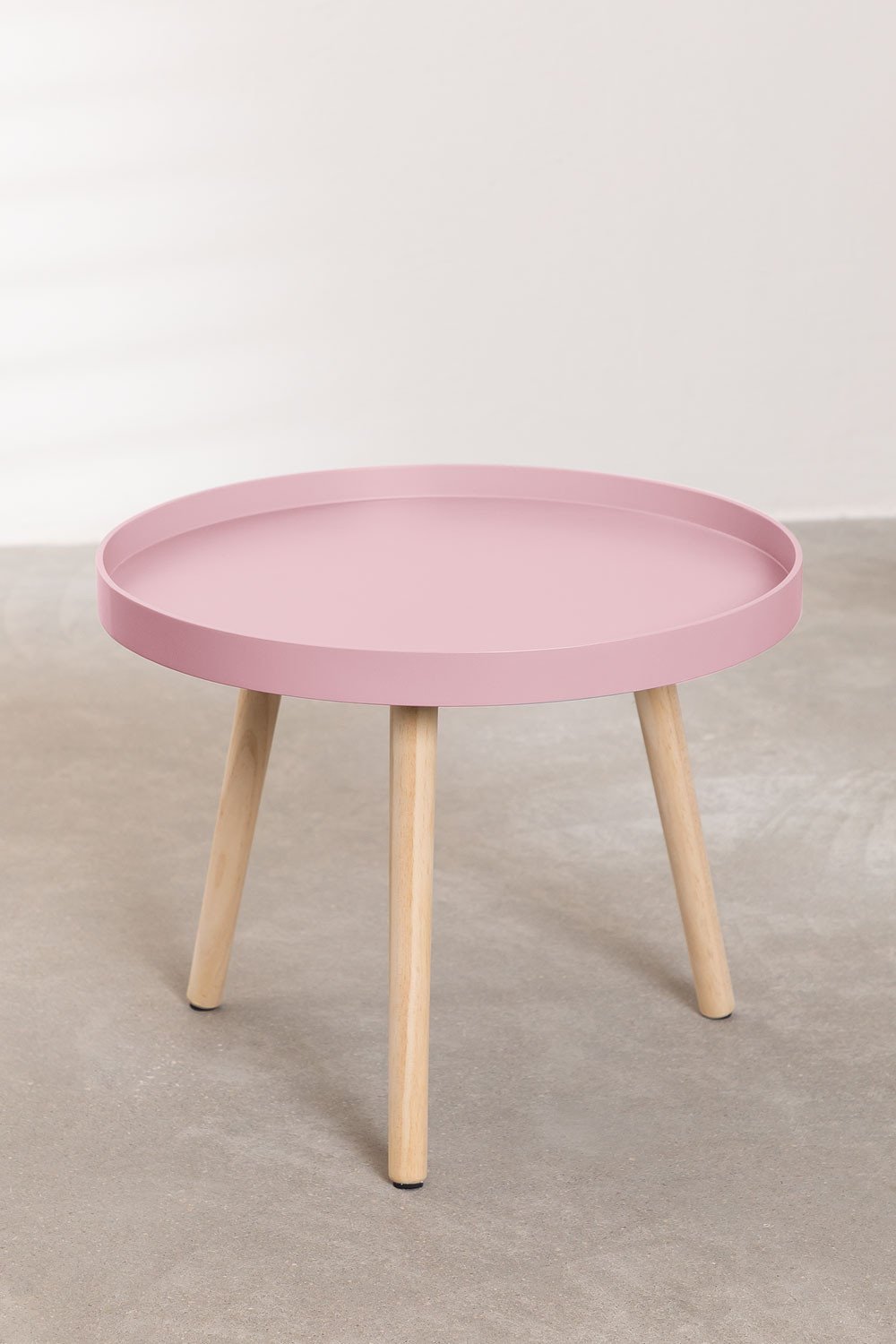 Ronde Houten Bijzettafel (Ø50 cm) Sigma, galerij beeld 1