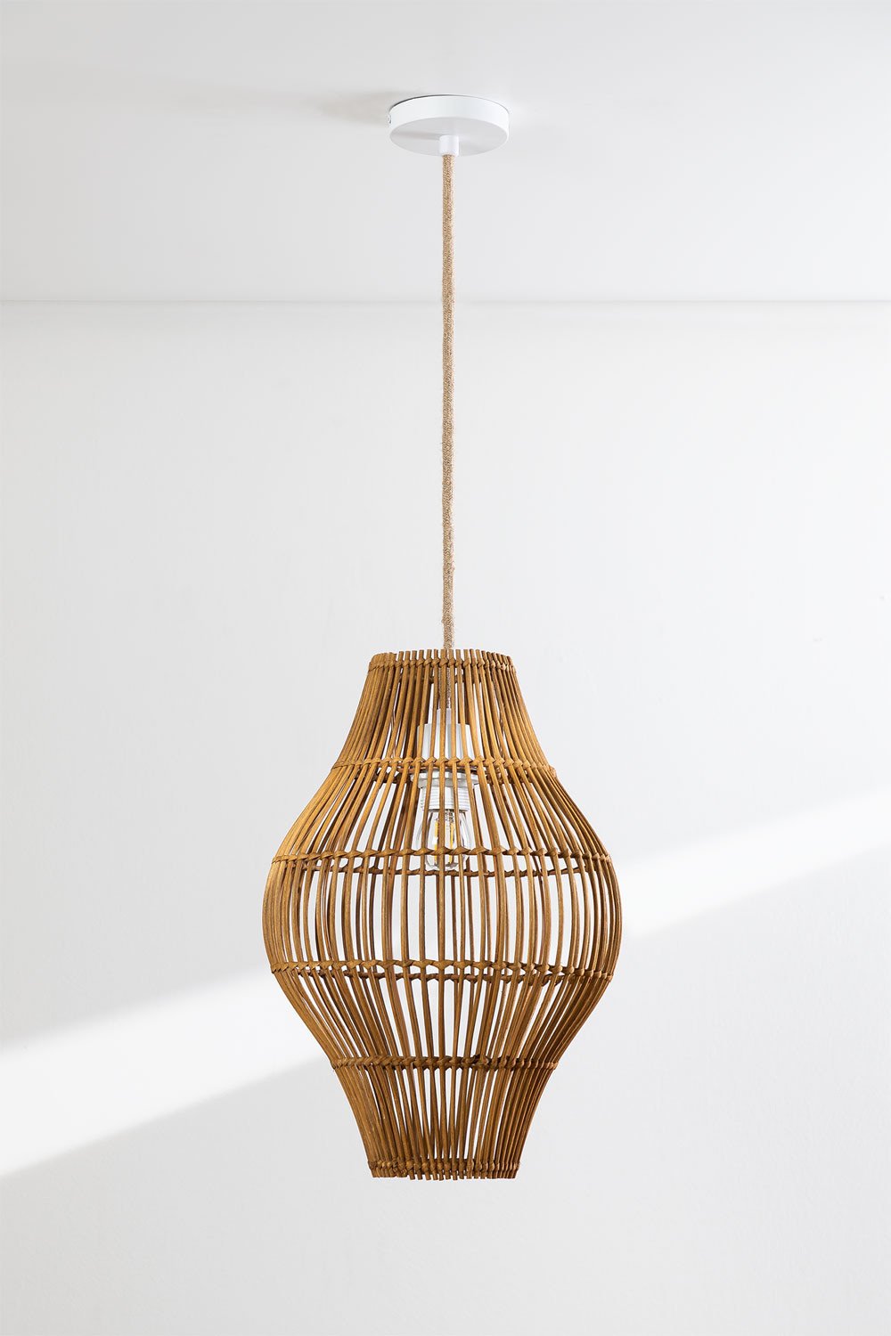 Rotan plafondlamp Maope , galerij beeld 2