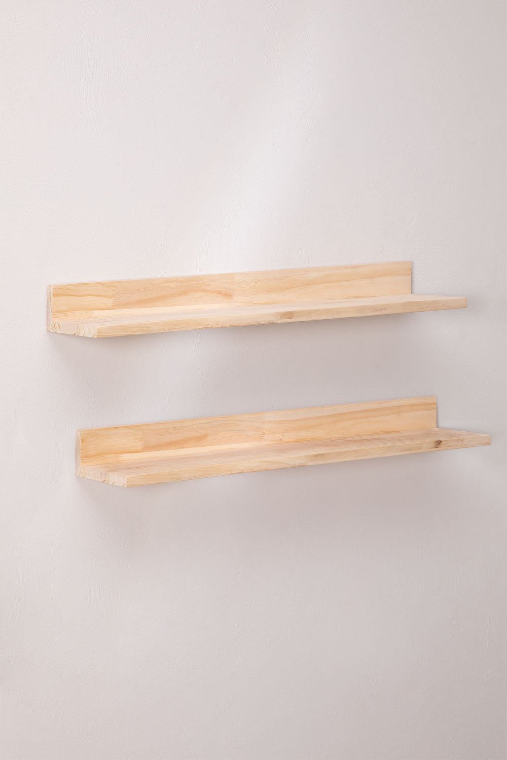 handboeien Te Meer Set van 2 grenen houten wandplanken Tydor - SKLUM