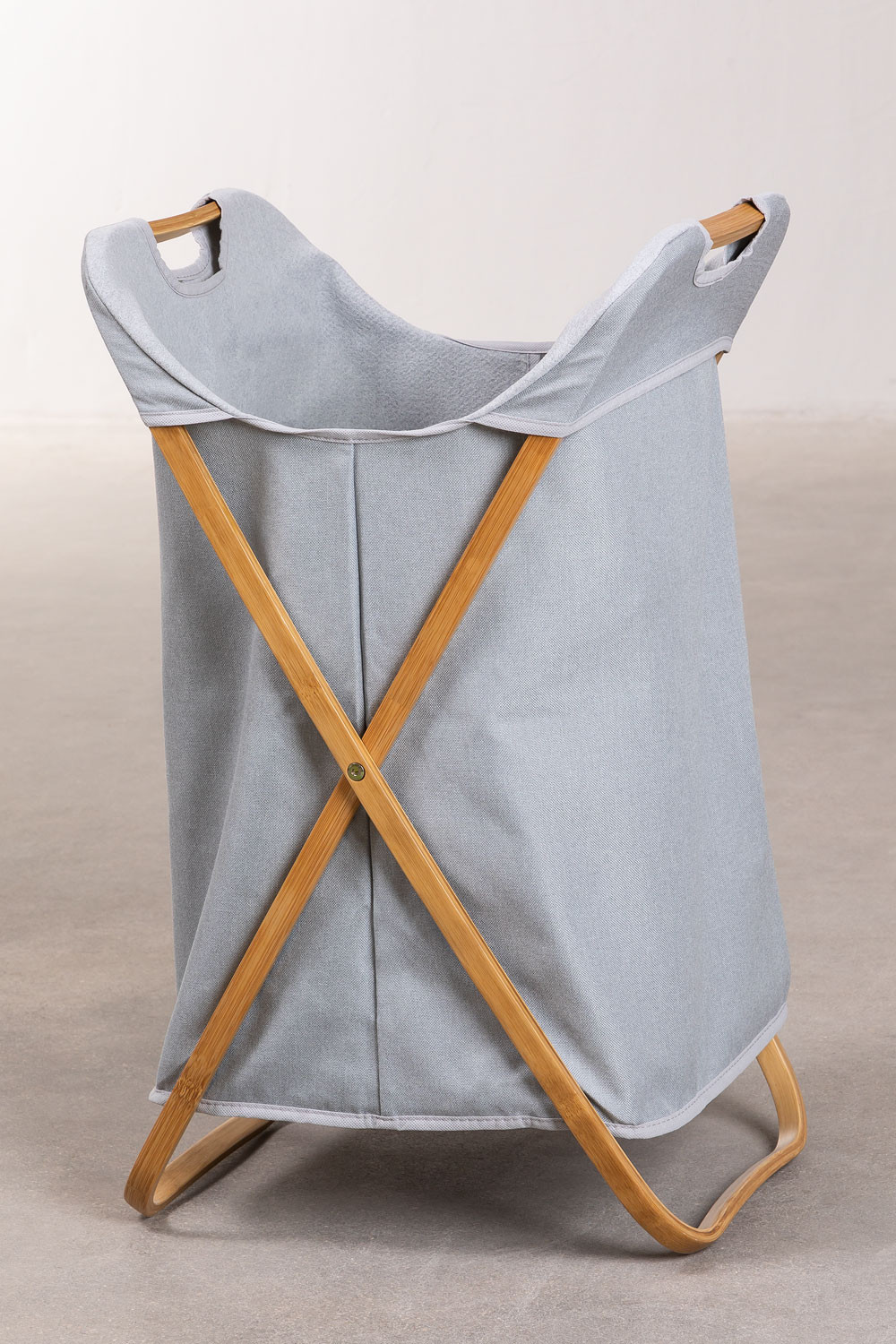 Joesh Bamboe Wasmand Wit & ↑85 Cm - Sklum