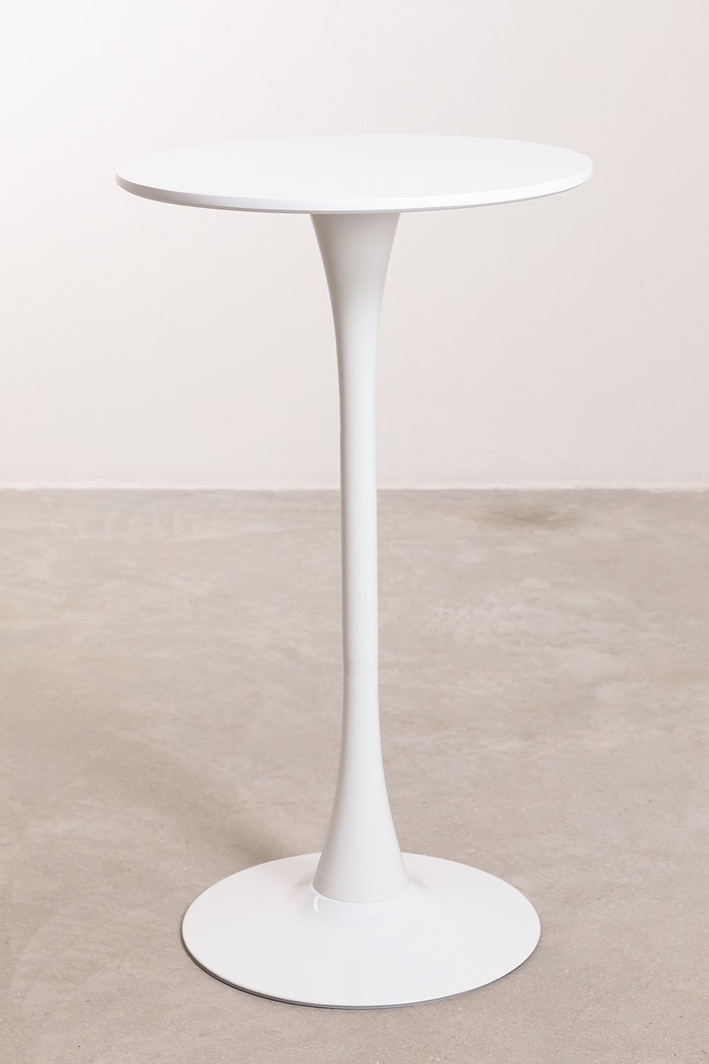 Ronde hoge tafel in MDF en metaal (Ø60 cm) Ivet Style, galerij beeld 2