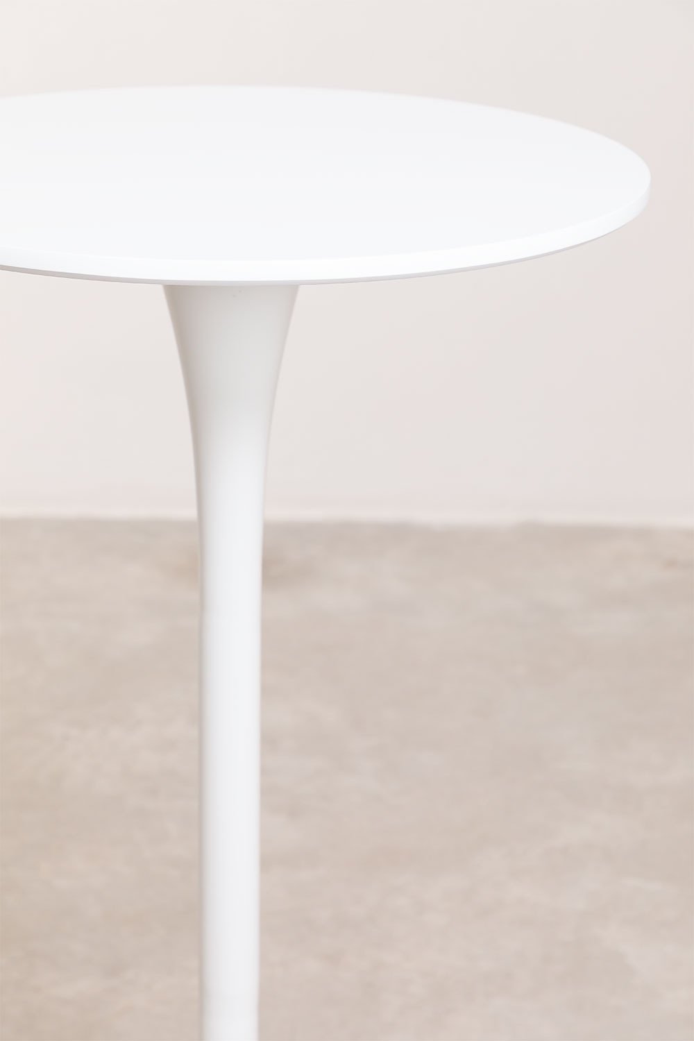 Ronde hoge tafel Ø60 cm in MDF en metaal Ivet Style, galerij beeld 3