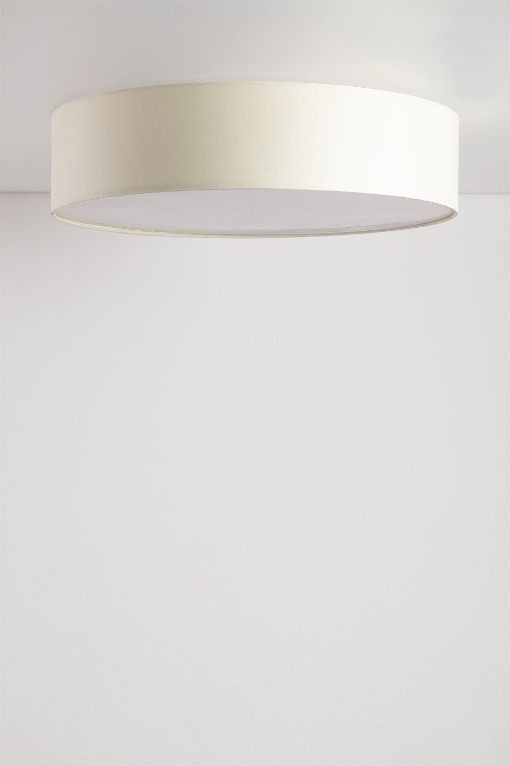 Stoffen plafondlamp Godric Ø50 cm, galerij beeld 1