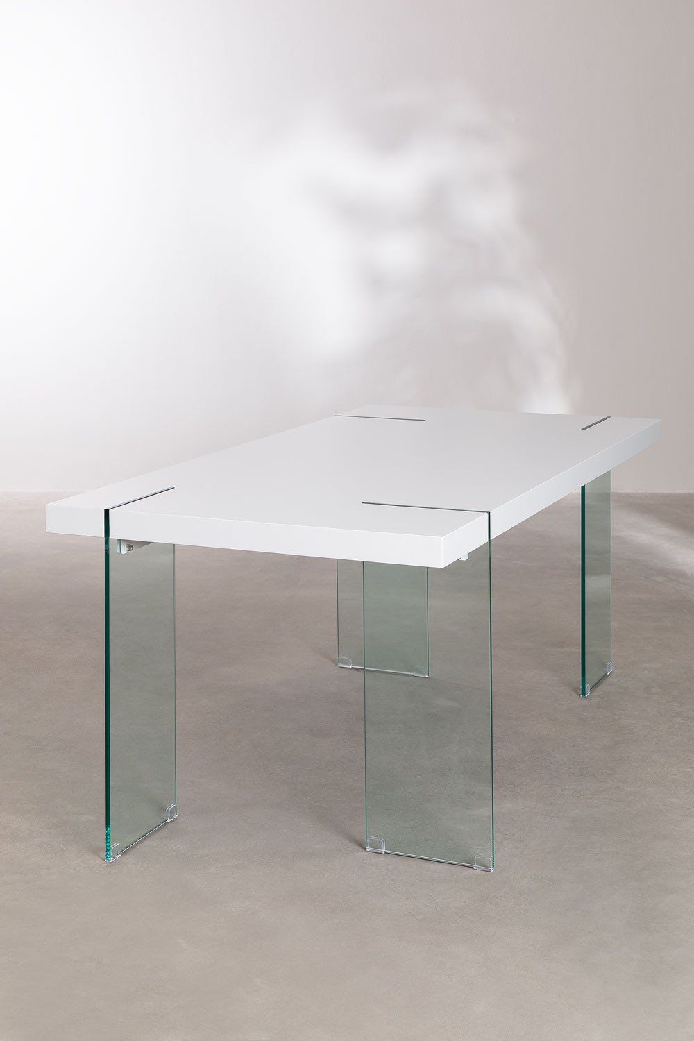 Veronderstellen Onderzoek het Demonstreer Rechthoekige eettafel van MDF en glazen poten Kali - SKLUM Veronderstellen Onderzoek het Demonstreer Rechthoekige eettafel van MDF en glazen poten Kali - SKLUM