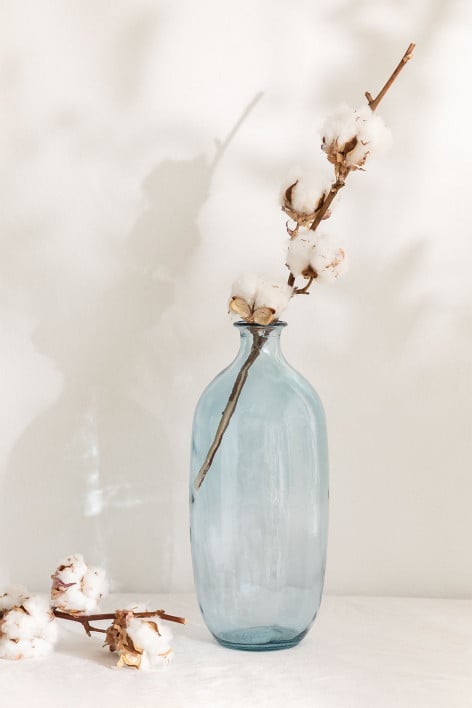 Fles in gerecycled glas Lumas - Blauw – hemel