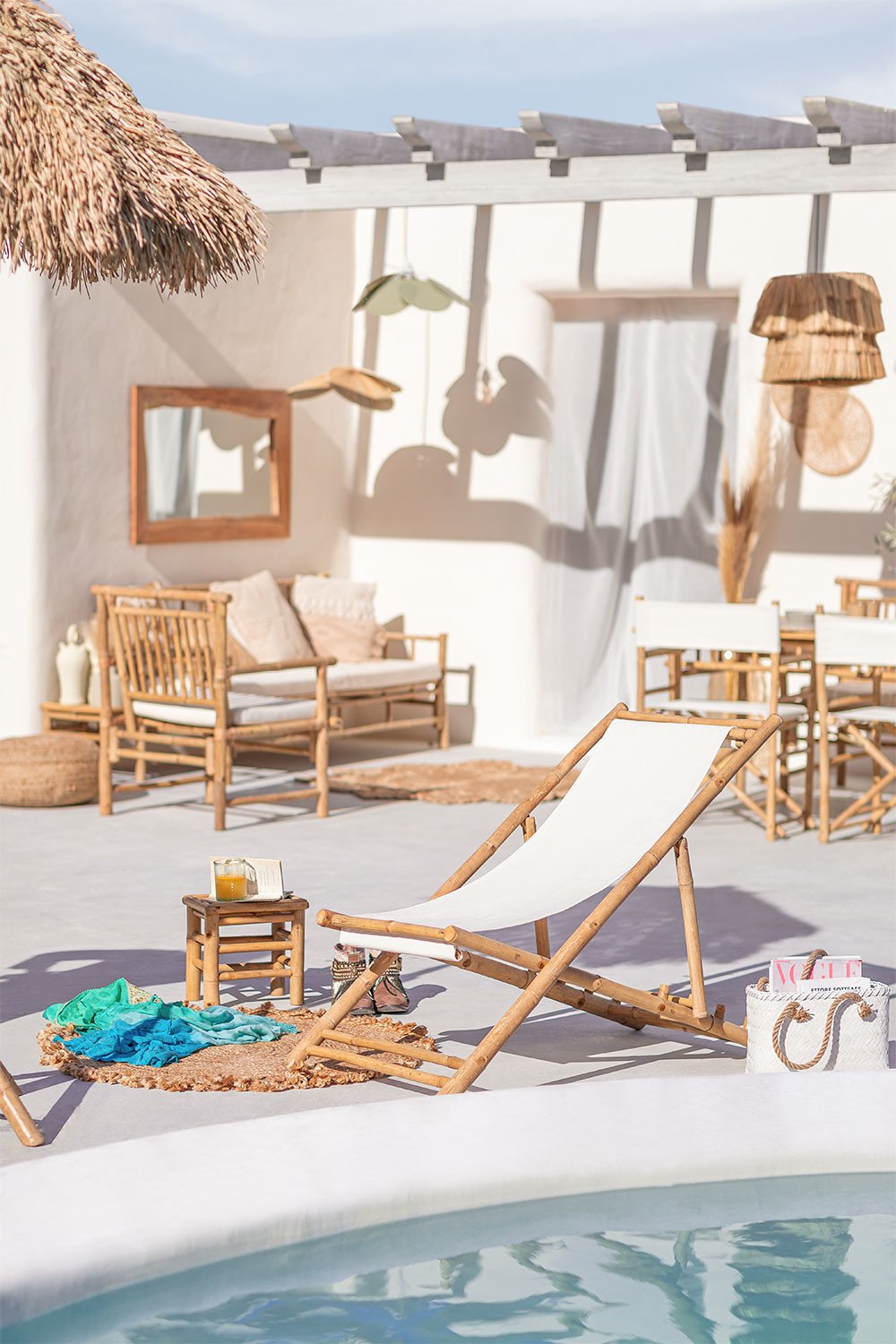 Bamboe strandstoel Maroka , galerij beeld 1