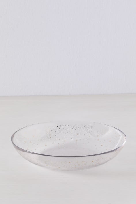 Set van 4 diepe glazen borden Byron