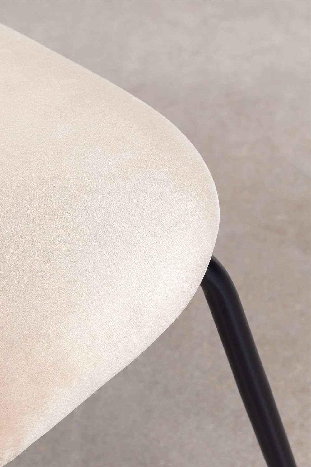 Set van 2 eetkamerstoelen in fluweel Kana Design, galerij beeld 7