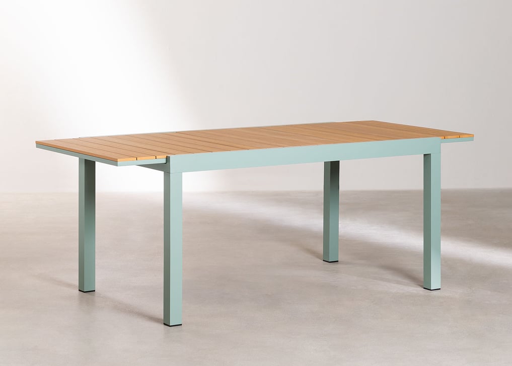 in verlegenheid gebracht Gezamenlijk Fragiel Tuinset met uitschuifbare tafel (150-197x90 cm) & 4 stoelen Saura - SKLUM
