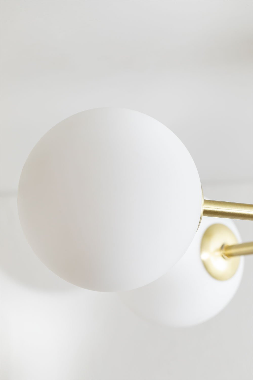 Castefi ijzeren plafondlamp met 5 glazen bollen , galerij beeld 4