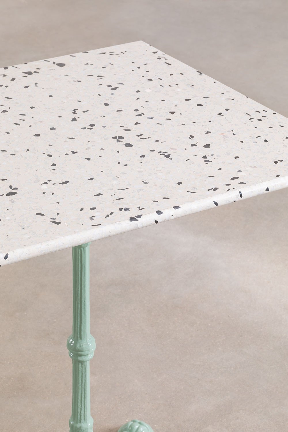 Vierkante Bartafel in Terrazzo (60x60 cm) Volutto, galerij beeld 3