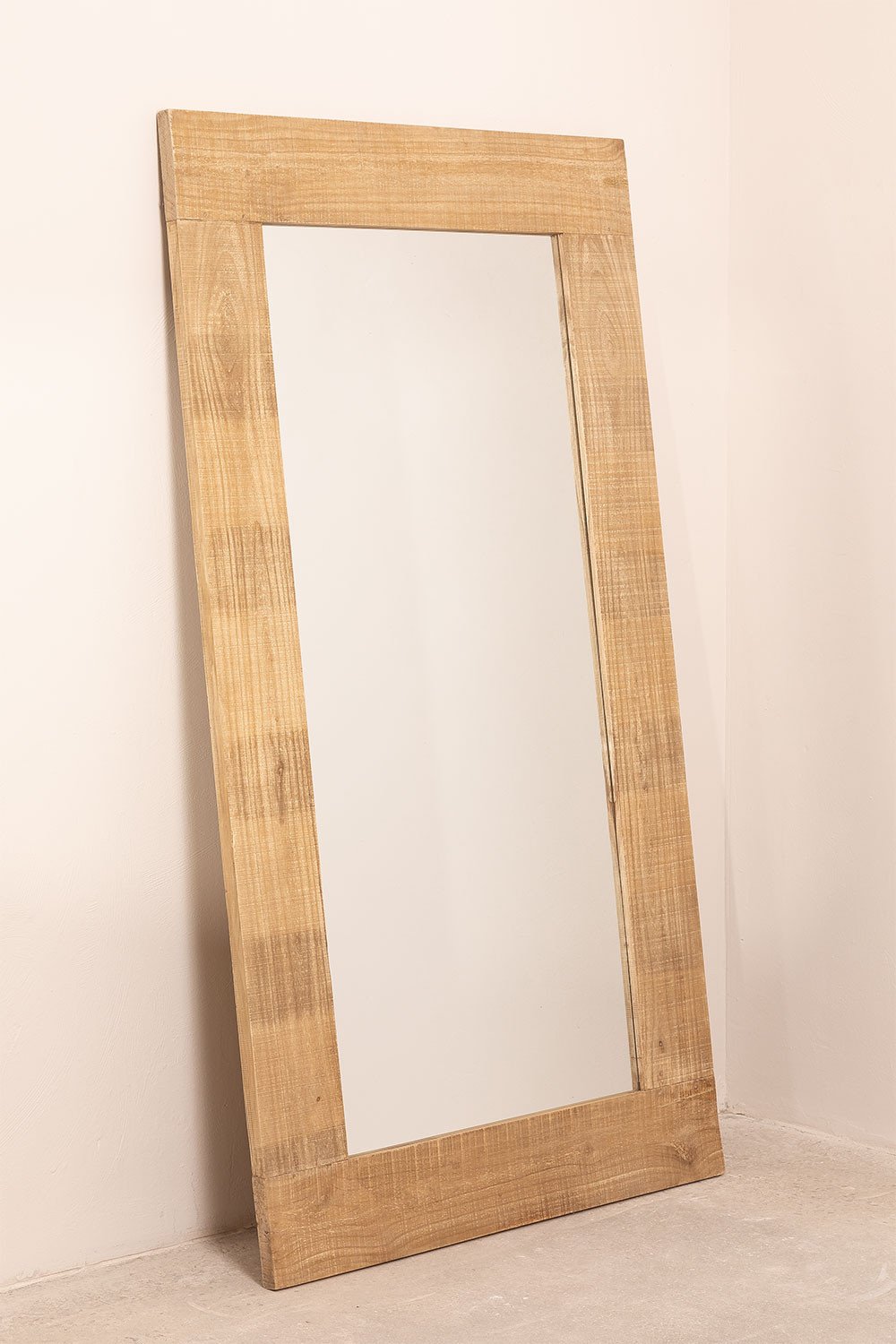 Rechthoekige wandspiegel in hout (100x180 cm) Ati, galerij beeld 2