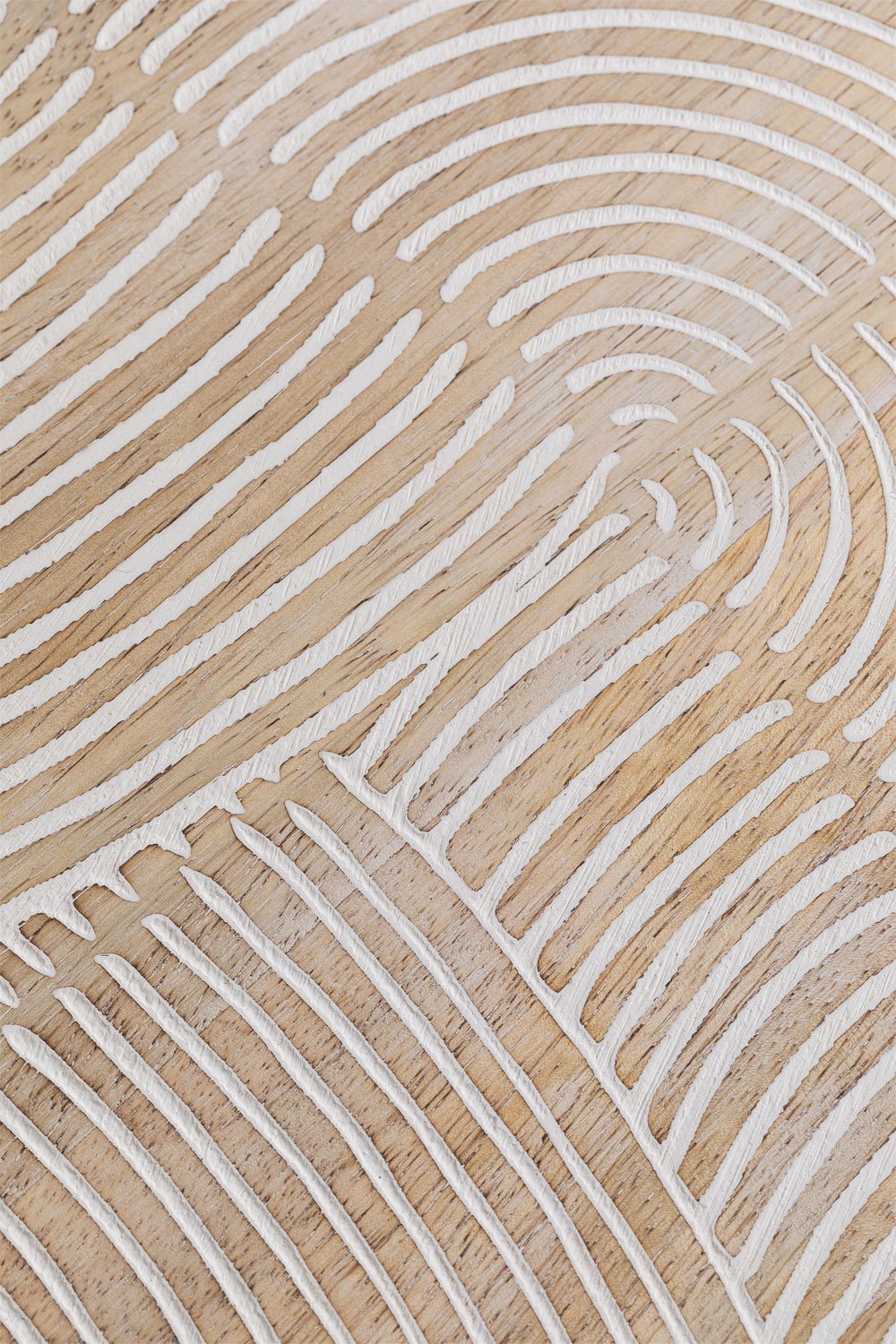 Ronde decoratieve schaal Ø38 cm in mangohout Diborna, galerij beeld 7