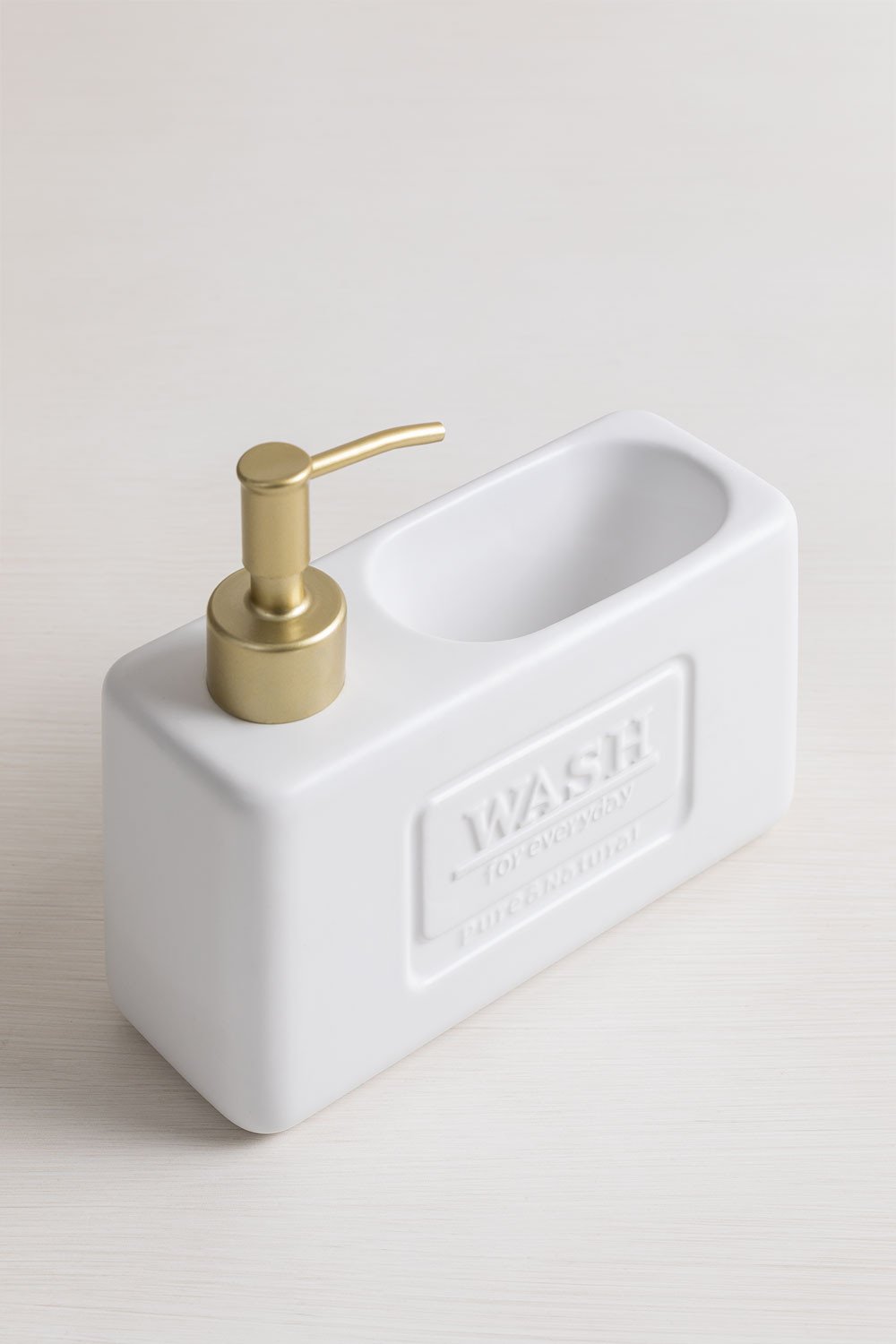 Keramische keukenzeepdispenser Yaddiel Gold, galerij beeld 4