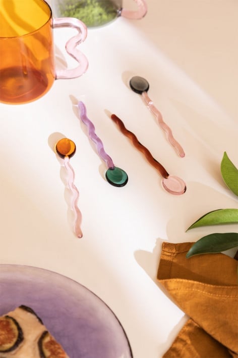 Set van 4 Yukis koffielepels