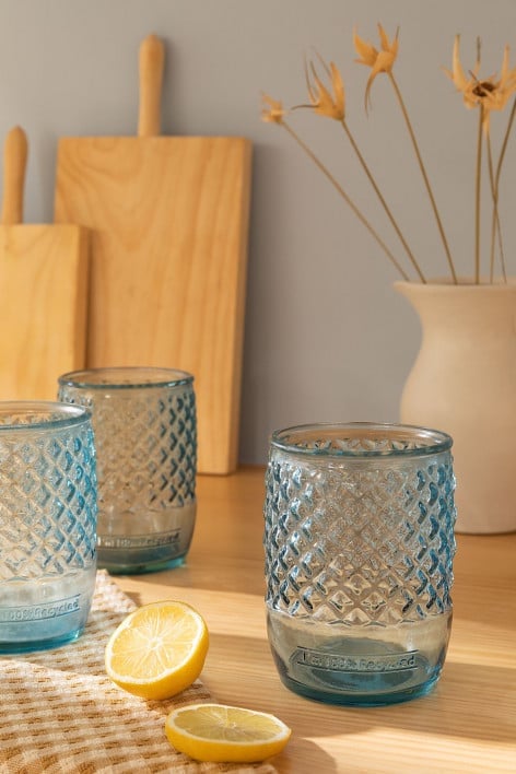 Beker van gerecycled glas Anett