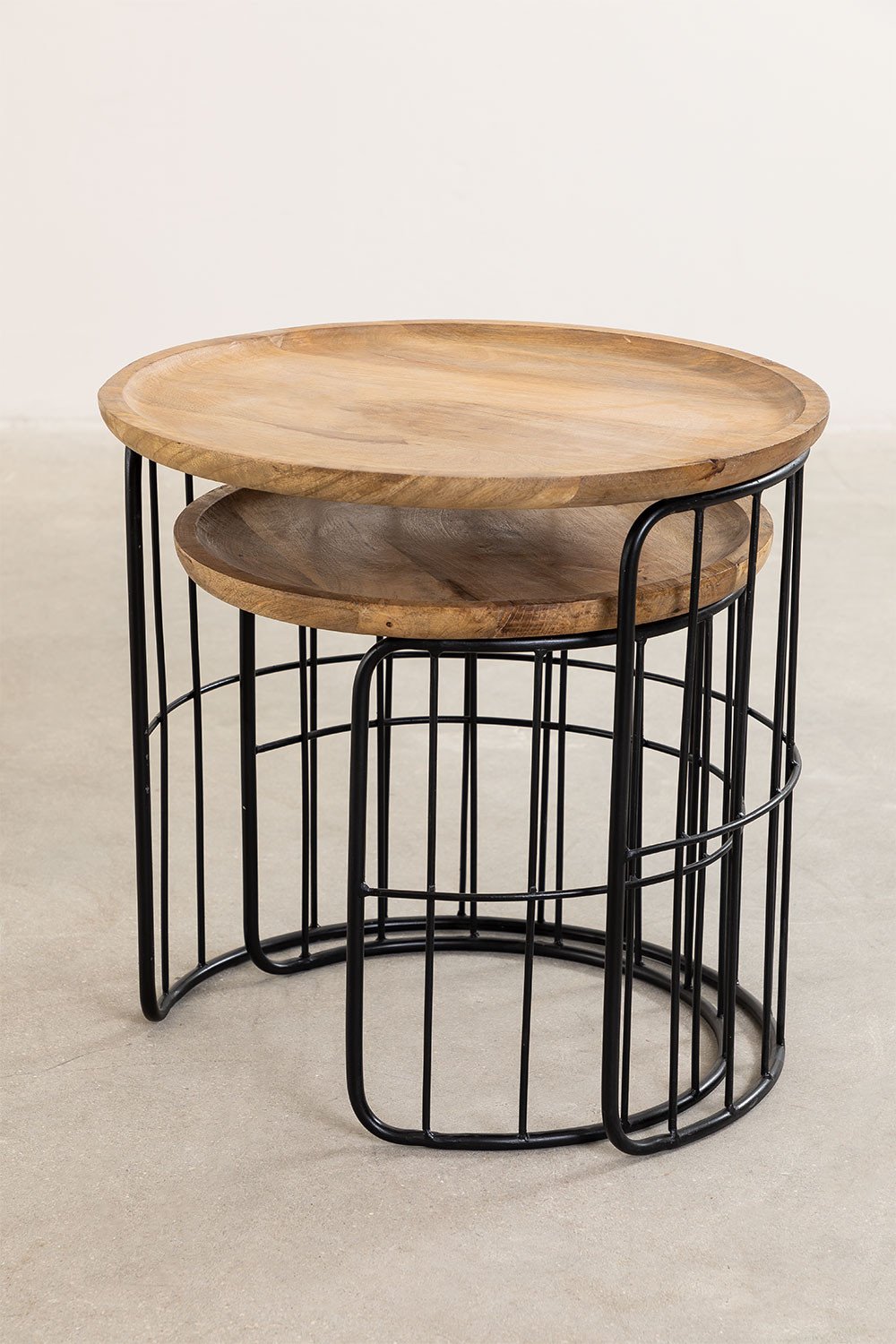 Bijzettafels van gerecycled hout Ound Style, galerij beeld 3