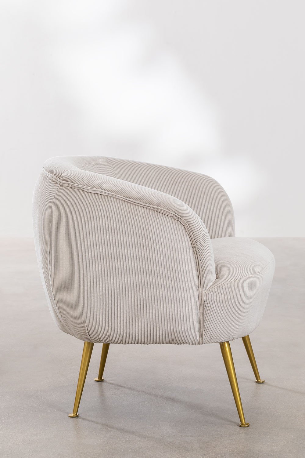 Fauteuil in Corduroy Benos, galerij beeld 2