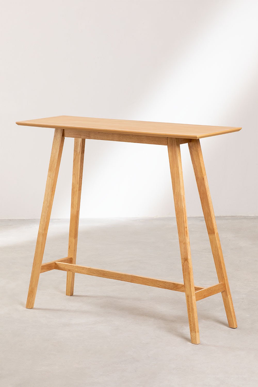 Rechthoekige hoge tafel in hout Kerhen , galerij beeld 2