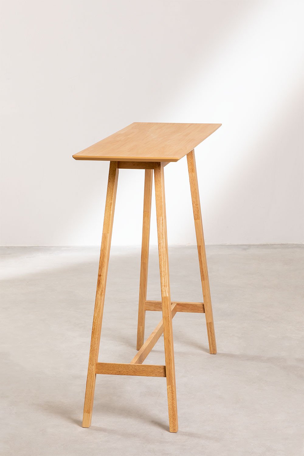 Rechthoekige hoge tafel in hout Kerhen , galerij beeld 3