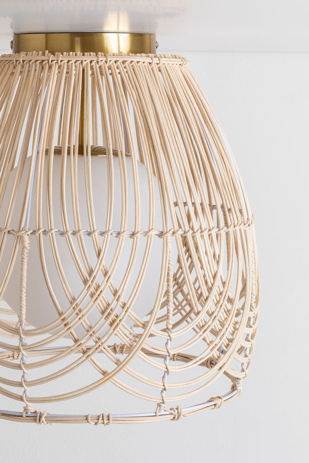 Tyrona rotan plafondlamp, galerij beeld 4