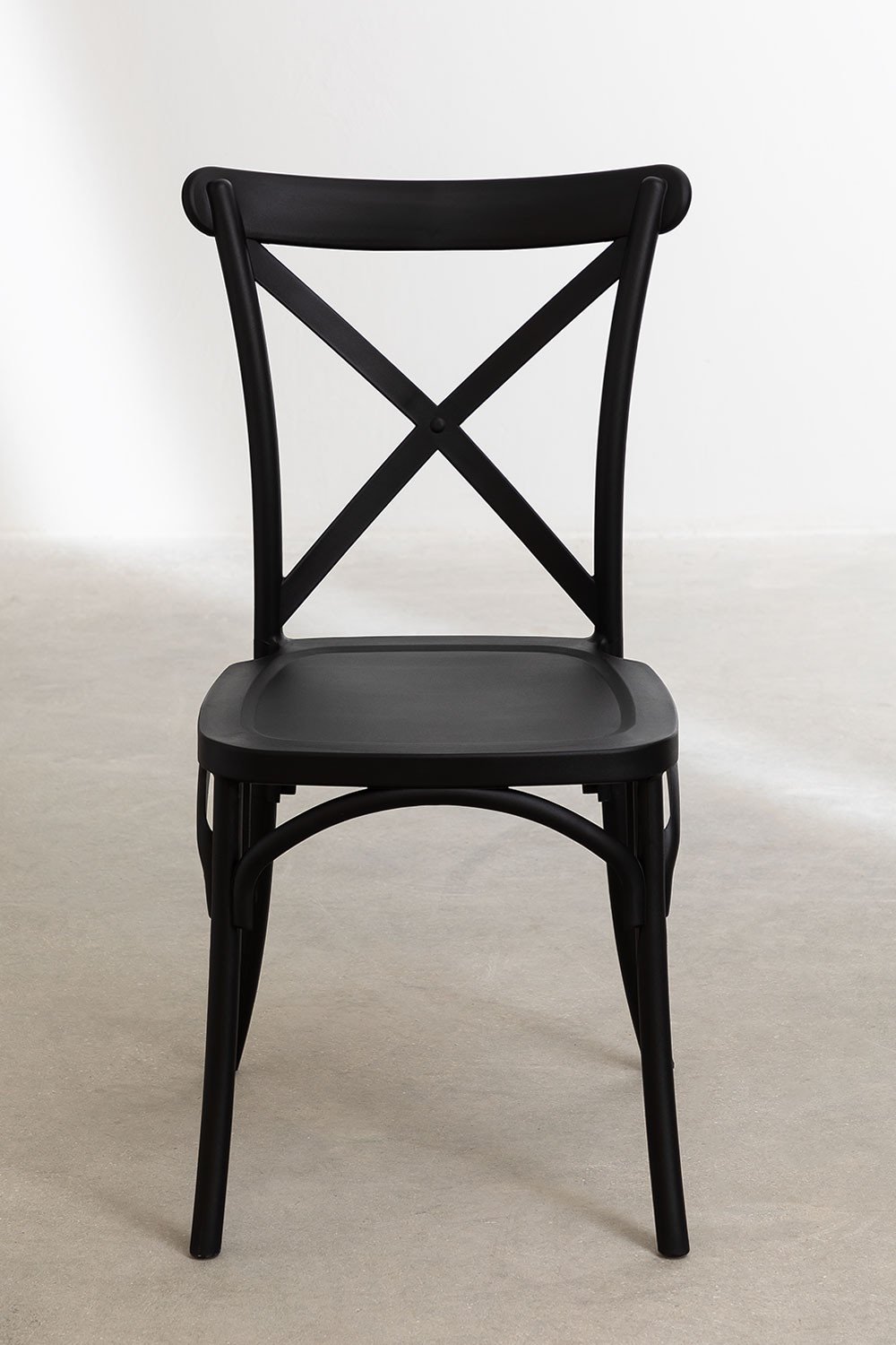 Set van 4 stapelbare eetkamerstoelen in polypropyleen Otax, galerij beeld 6